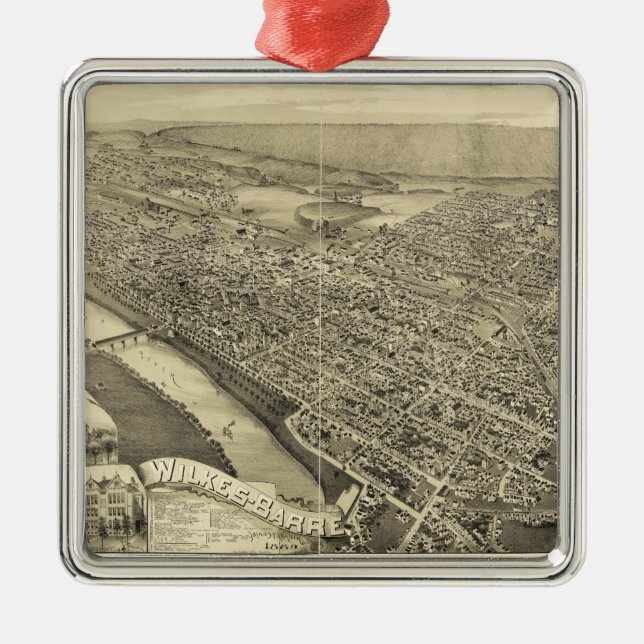 Wilkes-Barre, Pennsylvania (1889) Ornament Aus Metall (Vorne)