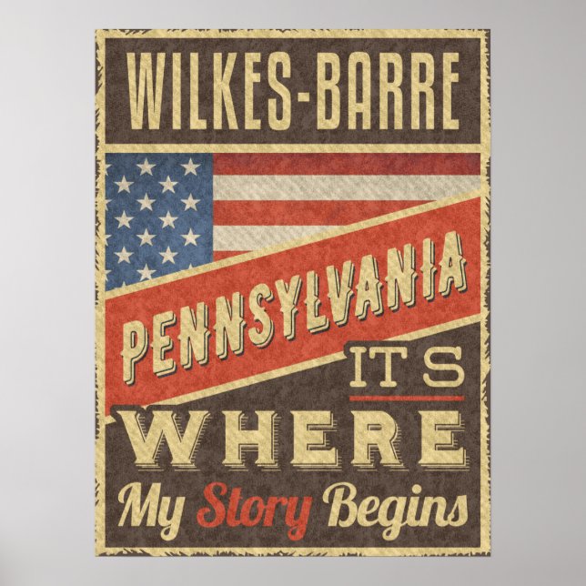 Wilkes-Barre Pennsylvania Poster (Vorne)