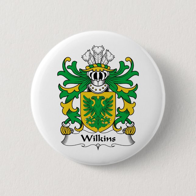 Wilkins Familienwappen Button (Vorderseite)