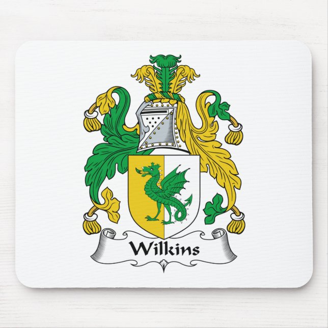 Wilkins Familienwappen Mousepad (Vorne)
