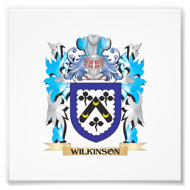 Wilkinson-Wappen - Familienwappen Fotodruck (Vorne)