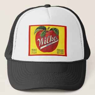 Wilko Brand Äpfel Vintage Etikett Truckerkappe