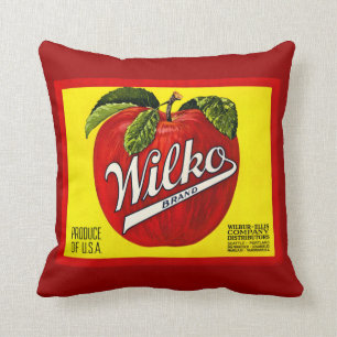 Wilko Marken-Apfel-Vintager Kissen