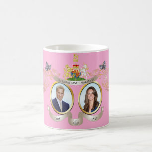 Wilkommen und Feiern Hochzeit Memorbilia Tasse
