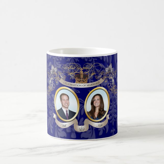 Wilkommen und Feiern Hochzeit Memorbilia Tasse (Mittel)