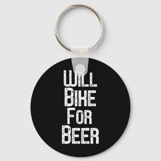Will Bike For Beer Shirt Funny Mountain Biking Dri Schlüsselanhänger
