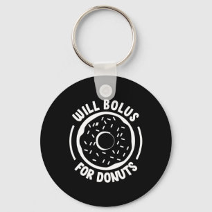 Will Bolus für Donuts Spaß Diabetes Bewusstsein Di Schlüsselanhänger