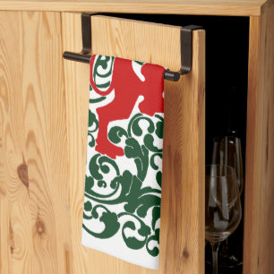 Will Bradley Heraldic Lion Geschirrtuch