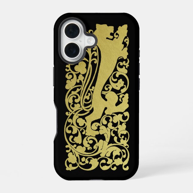 Will Bradley Heraldic Löwe iPhone 16 Hülle (Rückseite)