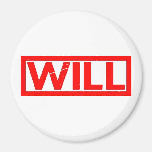 Will Briefmarke Magnet (Vorne)