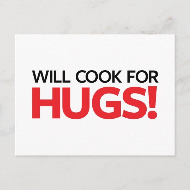 Will Cook für Hugs Postkarte (Vorderseite)