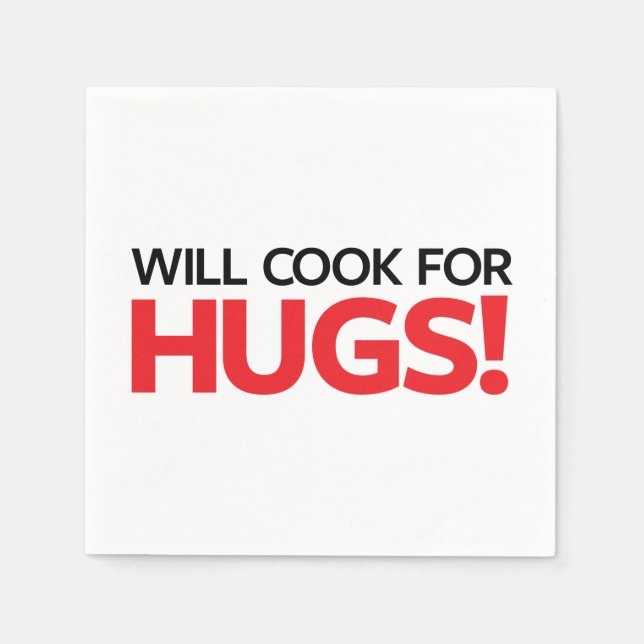 Will Cook für Hugs Serviette (Vorderseite)
