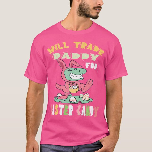 Will Daddy für Ostercreme Dinosaurier T Rex B T-Shirt (Vorderseite)