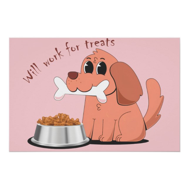 Will do any trick for treats poster (Vorderseite)