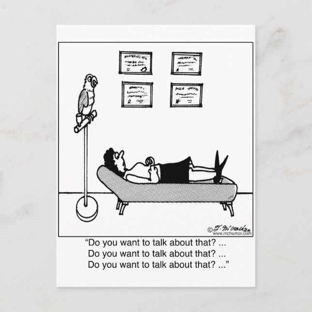 Will du, darüber zu reden? postkarte (Vorderseite)