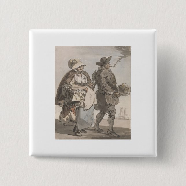 Will du Spoons - Paul Sandby - c1759 Button (Vorderseite)
