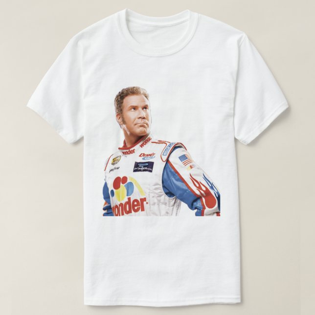 Will Ferrell Talladega Nights Ricky Bobby T-Shirt (Design vorne)