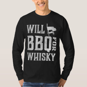 Will GRILLEN for Whisky - Funny Offset Grillmaster T-Shirt