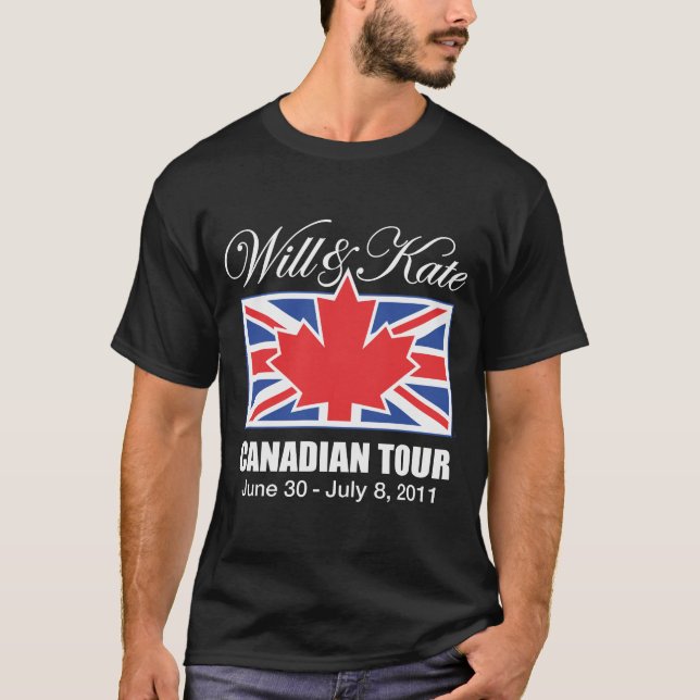 WILL & KATE CANADIAN TOUR T-Shirt (Vorderseite)