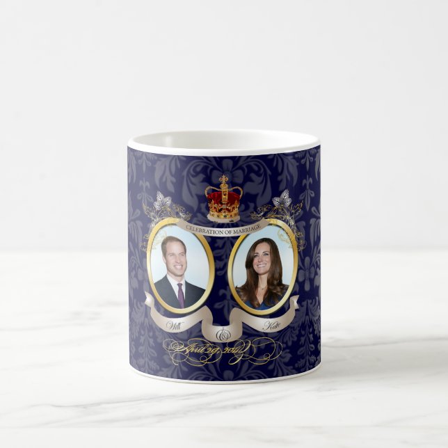 Will+Kate Hochzeit, DIY Farbe!! Kaffeetasse (Mittel)