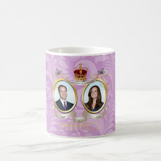 Will+Kate Hochzeit, DIY Farbe!! Tasse (Mittel)