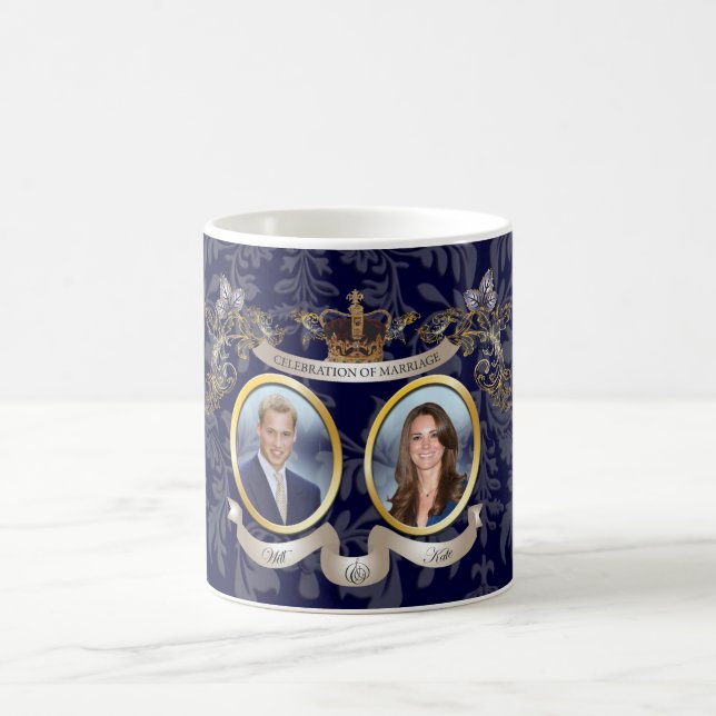 WILL+KATE WEDD MEMORBILIA / DIY FARBE KAFFEETASSE (Mittel)