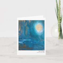 Will o' the Wisp Folded Note Card Karte