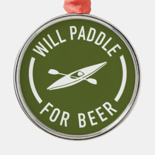 Will Paddel for Beer Ornament Aus Metall