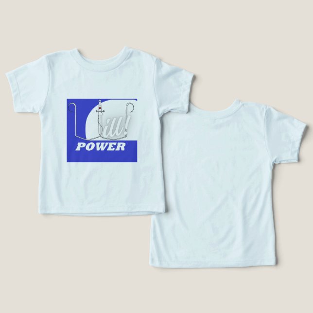 "Will Power" BLAU von Kriyas Collection (Design Vorderseite & Rückseite)
