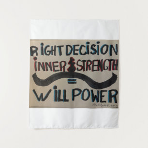 "Will Power" Medium (50" x 60") Tapestry Wandteppich