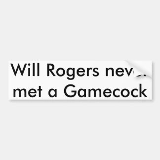 Will Rogers Bumper Sticker Autoaufkleber