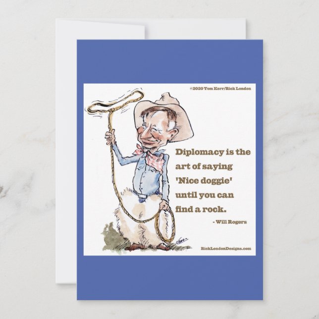 Will Rogers & Quote (Vorderseite)