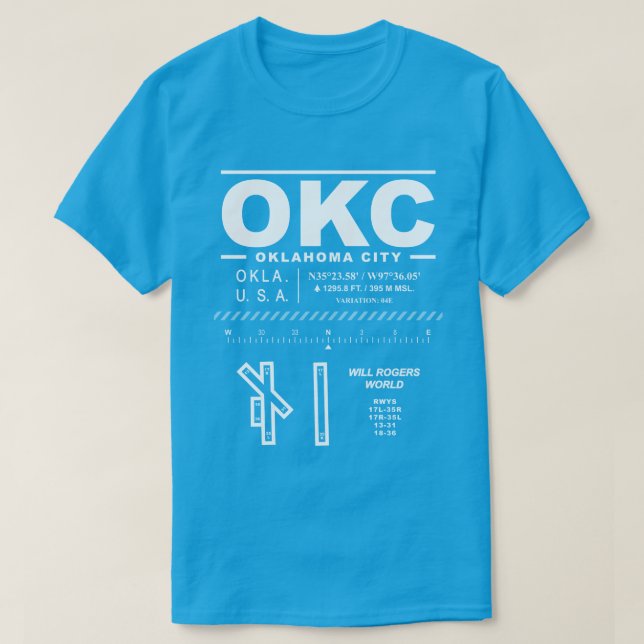 Will Rogers World Airport OKC T - Shirt (Design vorne)