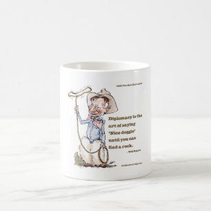 Will Rogers & Zitat Kaffeetasse