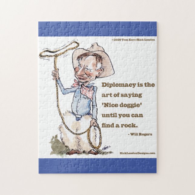Will Rogers & Zitat Puzzle (Vertikal)