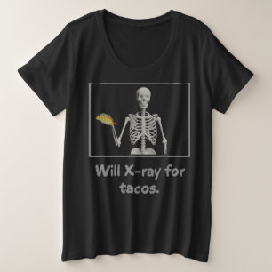 Will Röntgen für takos: Krasser Tech-Spaß Große Größe T-Shirt