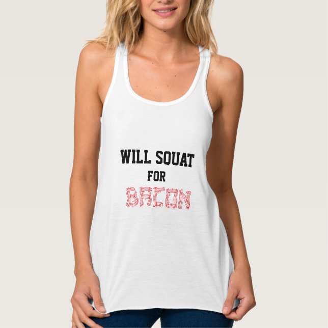 Will Squat für Bacon Tank Top (Vorderseite)