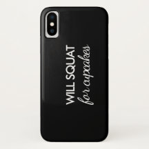 Will Squat für Cupcakes iPhone Case