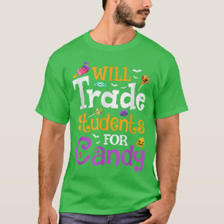 Will tauschen Studenten Candy Teacher Halloween Co T-Shirt