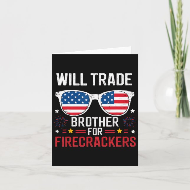 Will Trade Brother für Firecracker Funny 4. J Karte (Vorderseite)