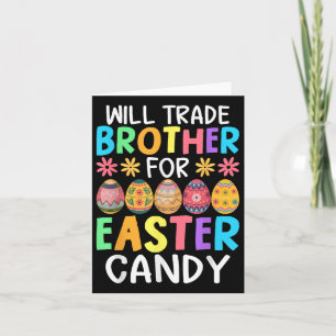 Will Trade Brother für Ostern Candy Funny Bunny Te Karte