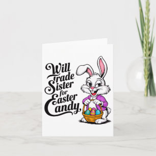 Will Trade Sister Candy Oaster Kleinkind Men Boy Karte