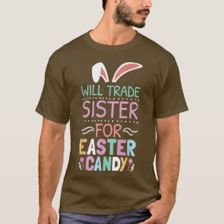 Will Trade Sister für Osterkandy Kids Boys T-Shirt