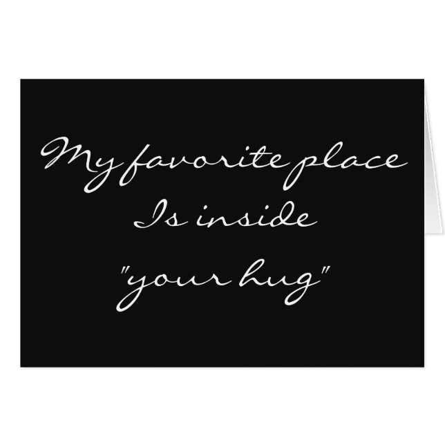 "WILL U MARRY ME" MEIN FAV-PLATZ IST IN IHREM HUG (Vorderseite (Horizontal))