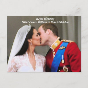 Will und Kate Royal Wedding Postkarte