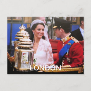 Will und Kate Royal Wedding Postkarte