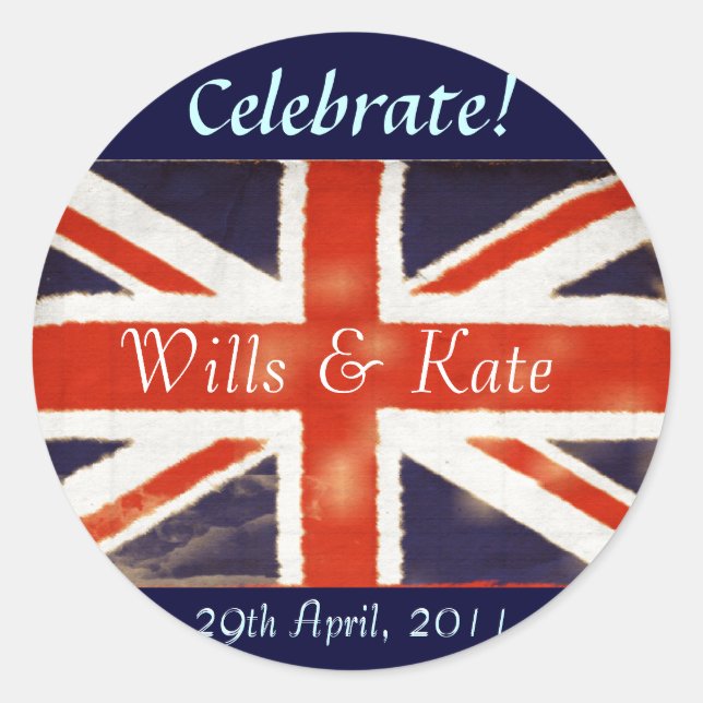 Will und Kate Royal Wedding Stickers (Vorderseite)