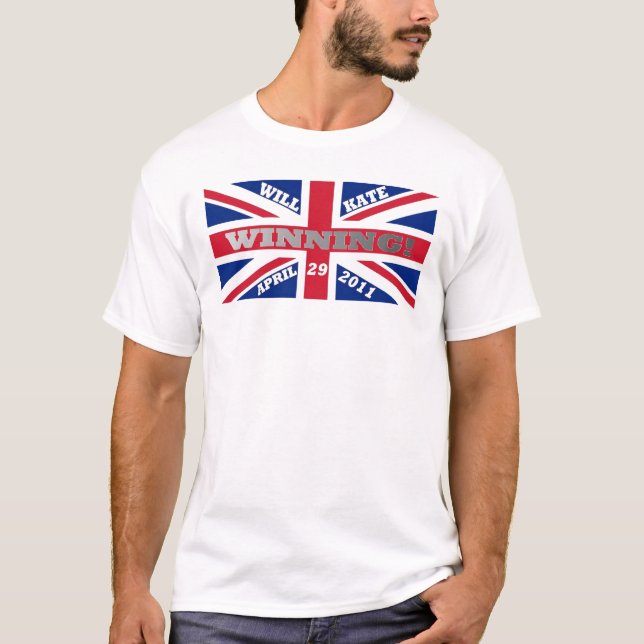 Will und Kate Winning Wedding T - Shirt (Vorderseite)