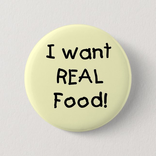 Will wirkliche NahrungsmittelT - Shirts und Button (Vorderseite)