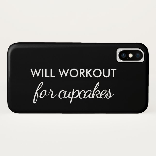 Will Workout für Cupcakes iPhone Fall Case-Mate iPhone Hülle (Rückseite (Horizontal))